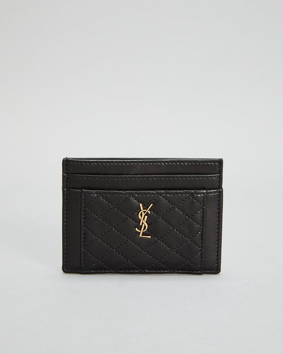 Gaby YSL Quilted Leather Card Case