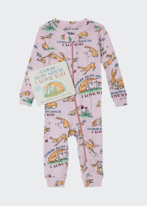 Kid's Guess How Much I Love You Printed Pajama Gift Set, Size 6-24M