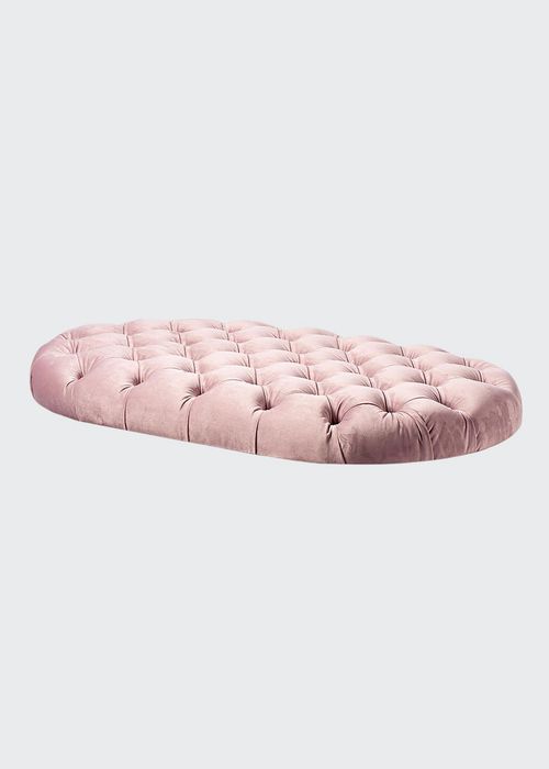 Oval Tufted Ottoman Conversion