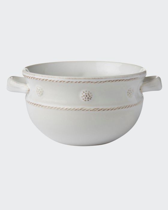 Berry & Thread Handled Soup Bowl