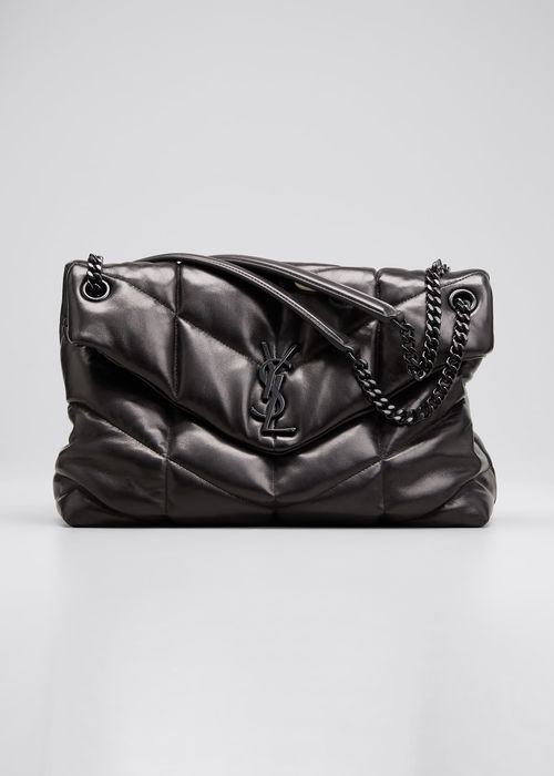 Medium Quilted Puffer Chain Shoulder Bag