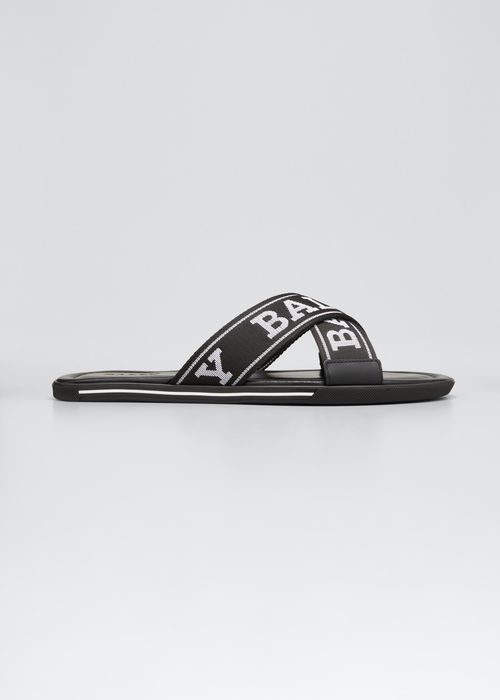 Men's Bonks Crisscross Logo Slide Sandals