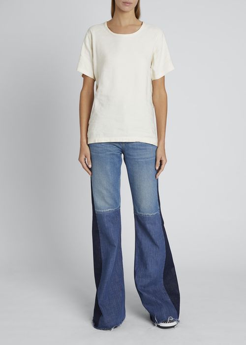 Short Sleeve Linen-Silk T-Shirt
