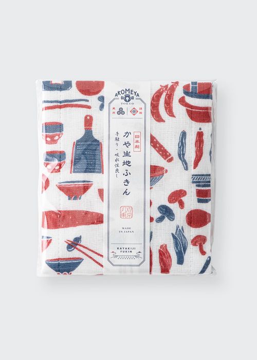 Japanese Tea Towel, Red