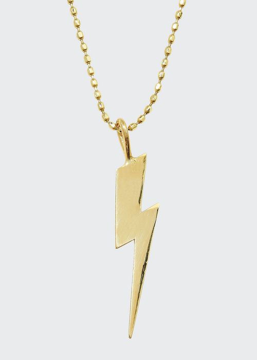 14k Pure Lightning Bolt Necklace