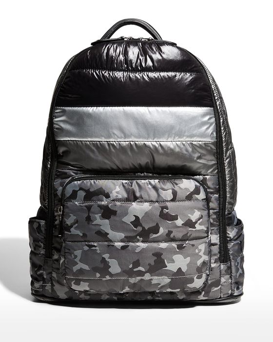 Kid's Camo-Print Quilted Backpack