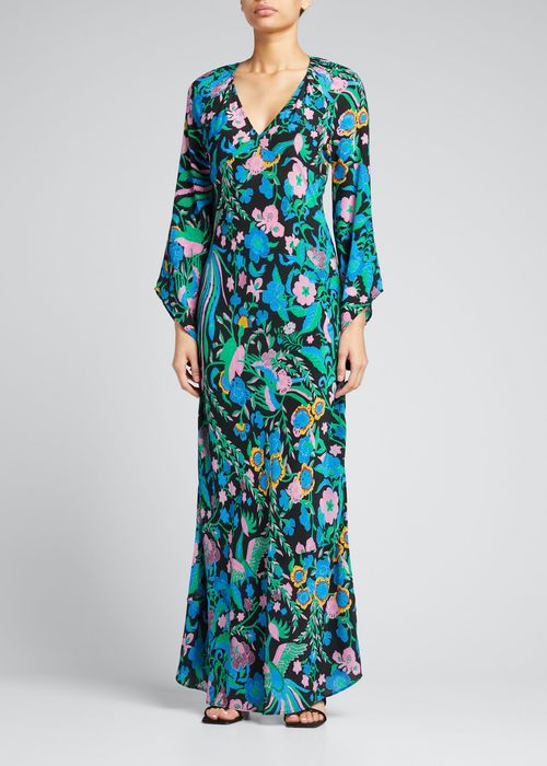 Peyton Floral-Print Maxi Dress