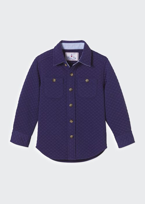 Boy's Grant Quilted Shirt Jacket, Size XS-XL