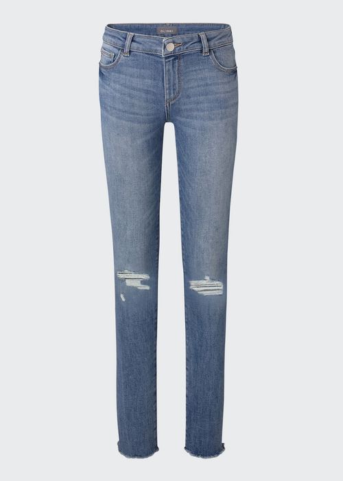 Girl's Chloe Skinny Distressed Denim Jeans, Size 2-6