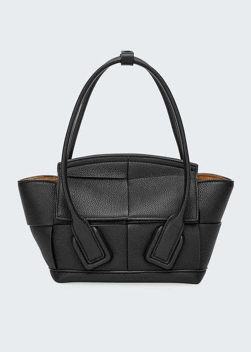 Arco 33 Mini Grainy Leather Top-Handle Bag