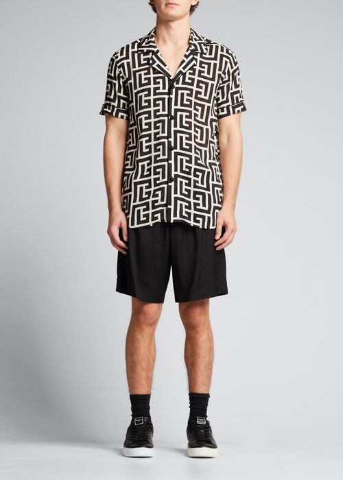 Men's Monogram Pajama Shirt