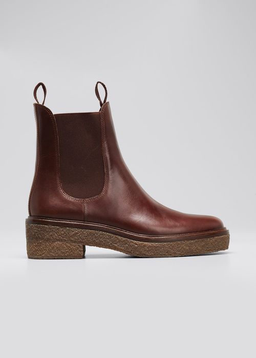 Raquel Leather Chelsea Ankle Booties