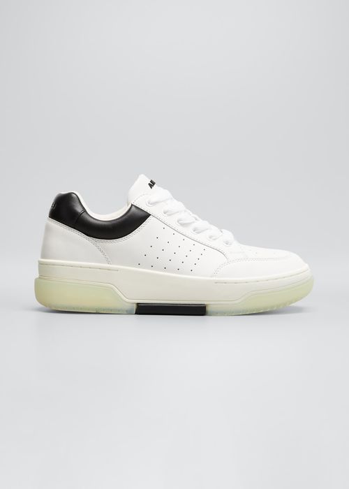 Men's Stadium Perforated Clear-Sole Low-Top Sneakers