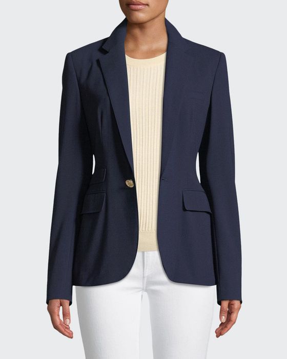 Parker One-Button Wool Jacket