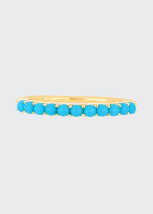 Turquoise Eternity Band Stack Ring