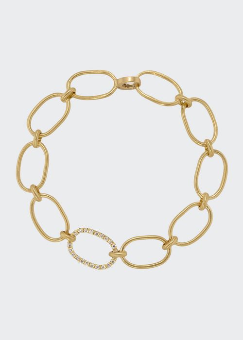 18k Yellow Gold Large Link Bracelet