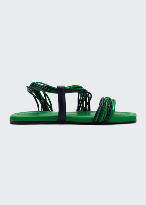 Salma Strappy Napa Flat Sandals
