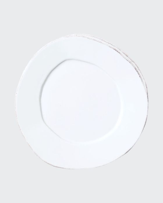 Lastra White Salad Plate