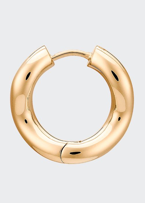 Wave Small Hoop Earrings in Gold Vermeil