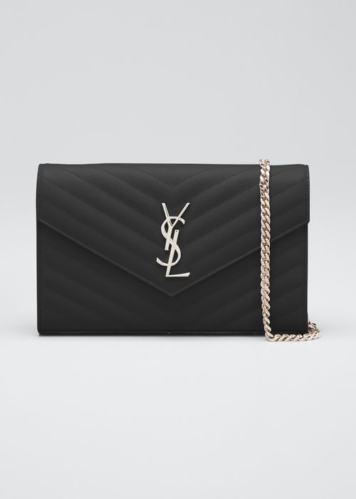 Monogram Large Grain de Poudre Calfskin Wallet on Chain