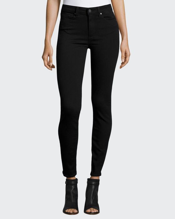 Hoxton Ultra-Skinny Ankle Jeans, Black Shadow