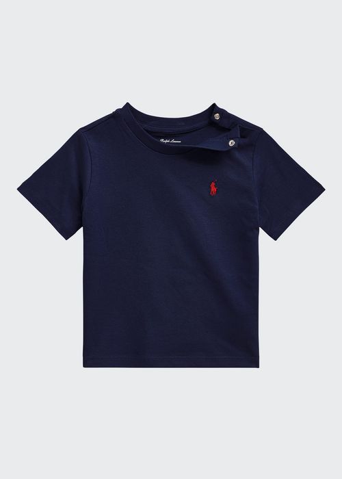 Boy's Logo Embroidered T-Shirt, Size 3-24M