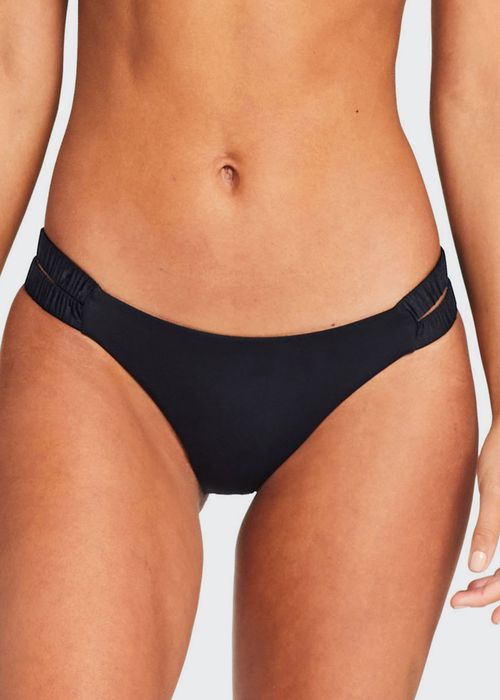 Zuri Scrunch-Strap Bikini Bottom