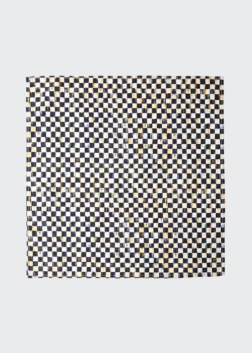 Courtly Check Napkin with 1"Sq. Check Pattern