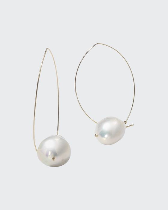14k Gold Freshwater Pearl Earrings