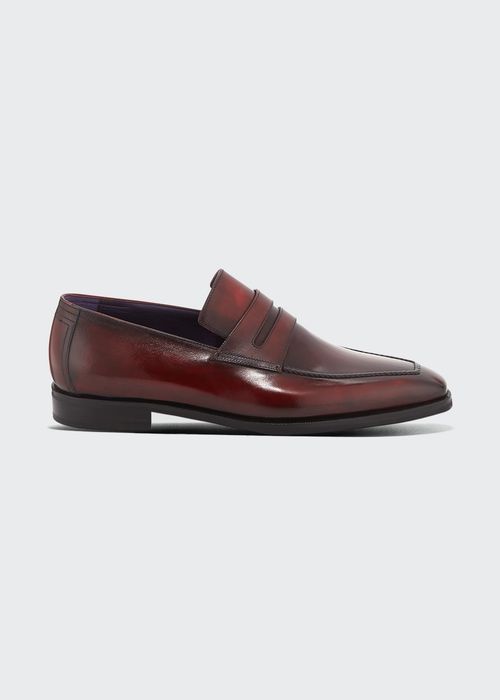 Andy Burnished Leather Loafer