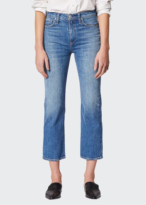 Remi High Rise Straight Crop Jeans
