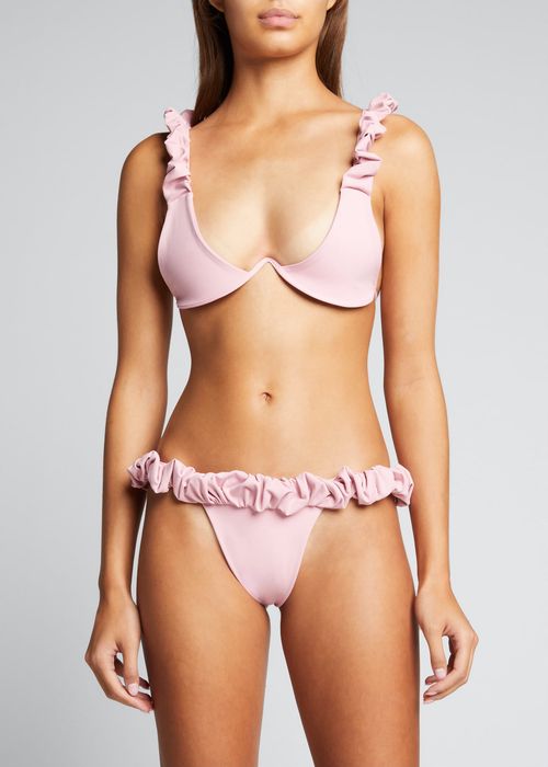 Bonaire Scrunched-Strap Bikini Top