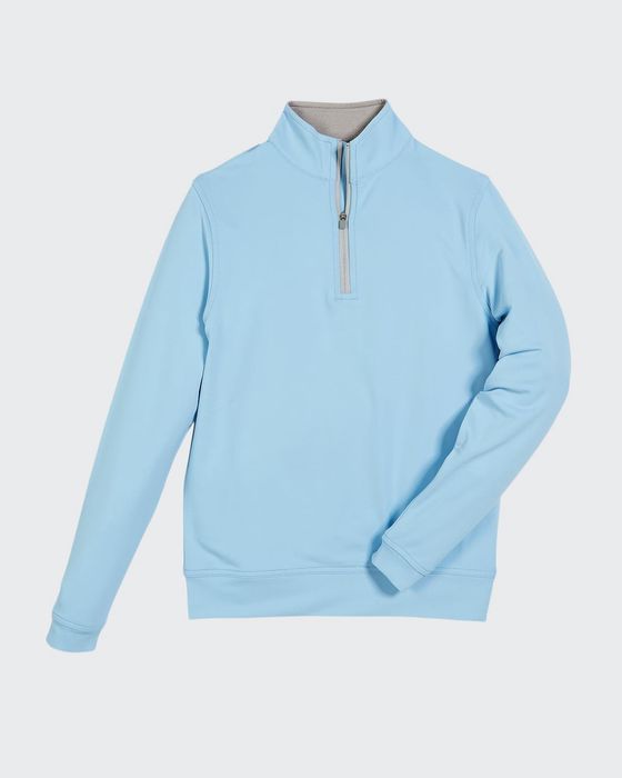 Stretch Terry Quarter Zip Popover, Youth