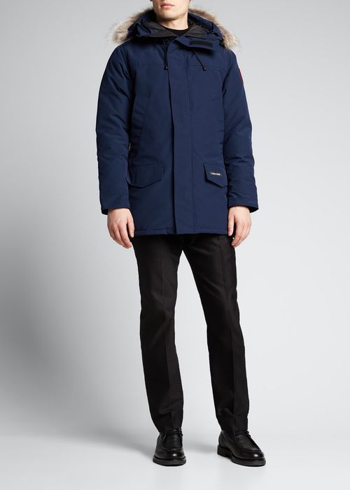 Men's Langford Arctic-Tech Parka Jacket with Fur Hood - Fusion Fit