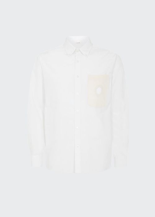 Men's Cotton Canvas Pocket Uniform Shirt