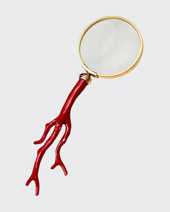 Coral Magnifying Glass