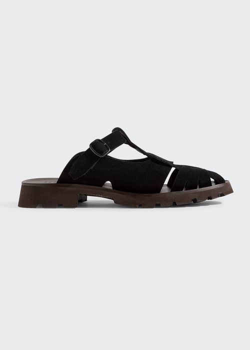 Canya Sport Suede Loafer Slide Sandals