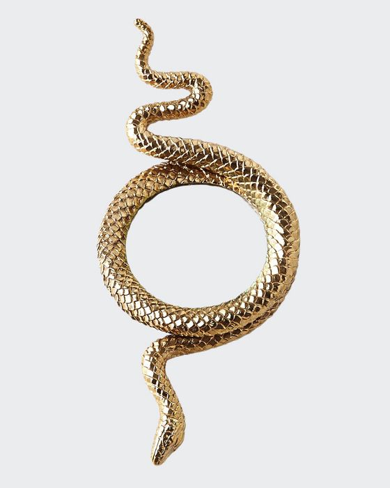 Snake Large Gold-Plated Magnifying Glass