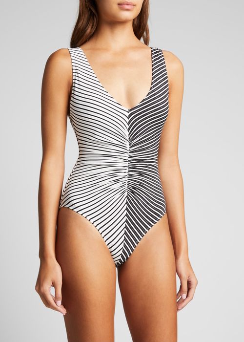 The Lucia Stripe One-Piece Swimsuit