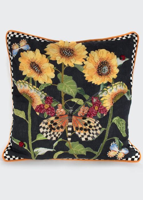Monarch Butterfly Square Pillow
