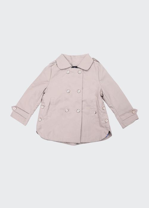 Girl's Solid Trench Coat, Size 4-12