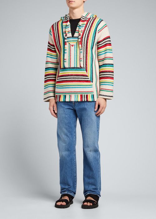 Men's Baja Multi-Stripe Wool Hoodie