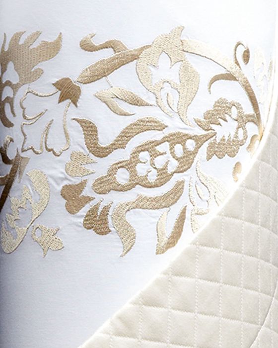 Full/Queen Plumes Embroidered Duvet Cover