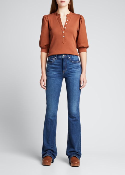 Beverly High-Rise Skinny Flare Jeans