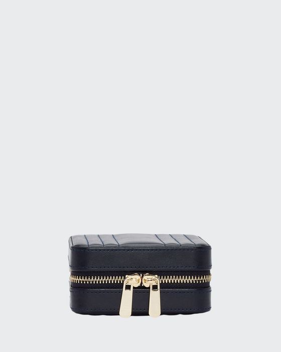 Maria Square Quilted Zip Jewelry Case
