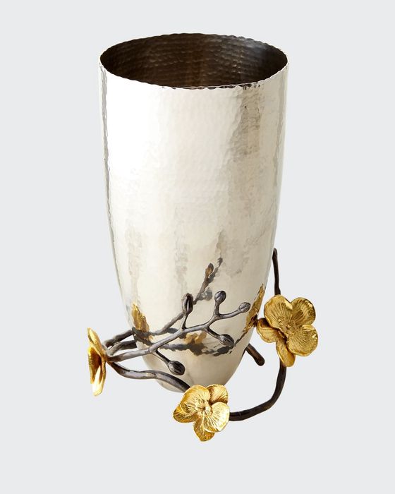 Gold Orchid Medium Vase