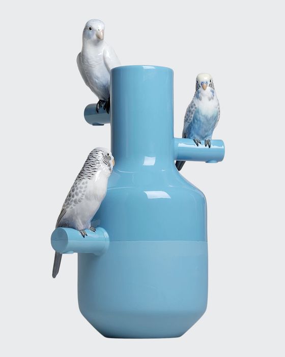 Parrot Parade Vase