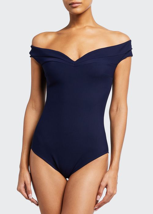 Anisiya Off-the-Shoulder One-Piece Swimsuit