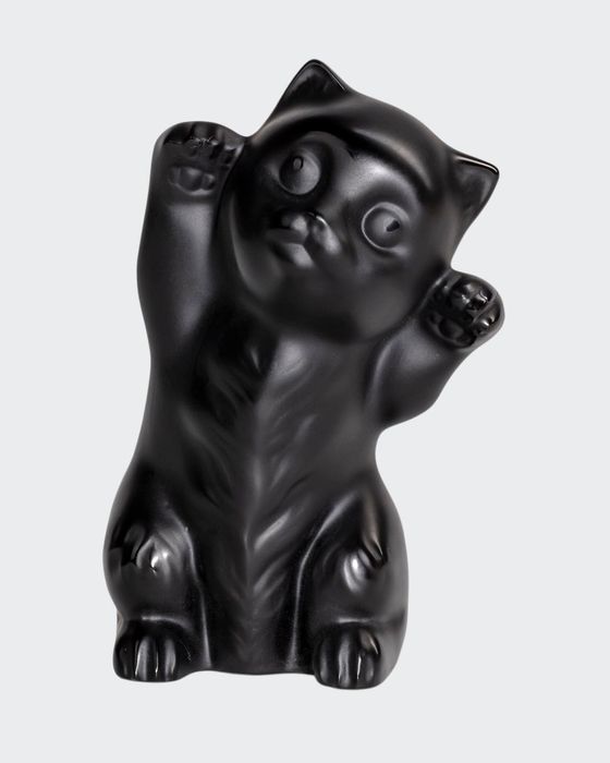 Black Kitten Sculpture