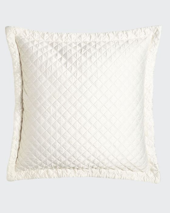 Jackie Quilted European Pillow, 32"Sq.